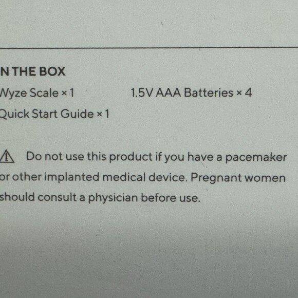 Wyze Scale Bluetooth Smart Body Composition Monitor WHSCL1, Android + iOS 1357 - Picture 5 of 6